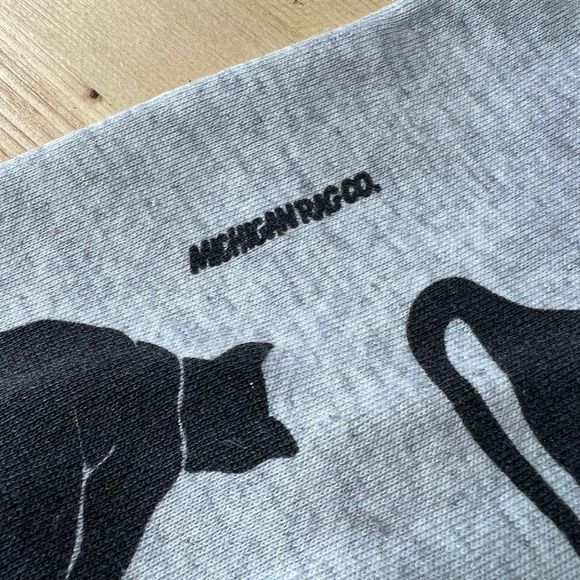 VTG Michigan Rag Cats All Over Crewneck XL - Picture 5 of 5